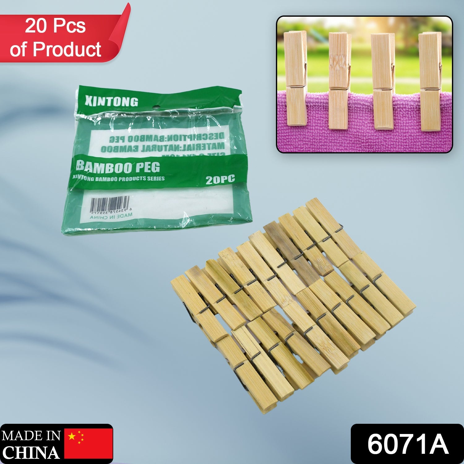 6071A Multipurpose Wooden Heavy Clip (20 Pieces) for Clothespin , Dryer, Hanger, Photo Paper Peg Pin, Craft Clips for School Arts Crafts Decoration 6071A Multipurpose Wooden Heavy Clip (20 Pieces) for Clothespin , Dryer, Hanger, Photo Paper Peg Pin, Craft Clips for School Arts Crafts Decoration